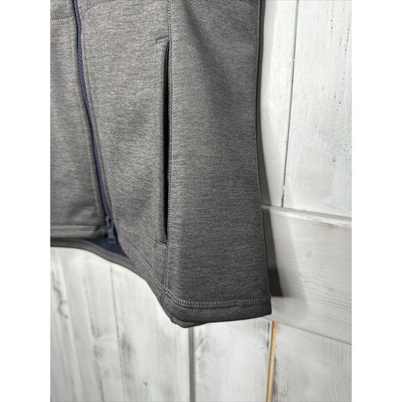 WOMENS G/FORE G4 GRAY FULL ZIP TECH FLEECE LINED GOLF VEST LOGO POCKETS SMALL - Picture 5 of 13